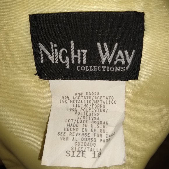 Clearance! Gold Mini Night Way Size 10 Dress! - Picture 8 of 8